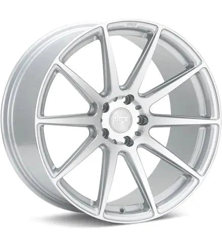 NICHE ROAD WHEELS ESSEN SILVER MACHINED W/CLEARCOAT