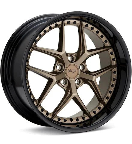 NICHE ROAD WHEELS VICE BLACK W/GLOSS BLACK LIP