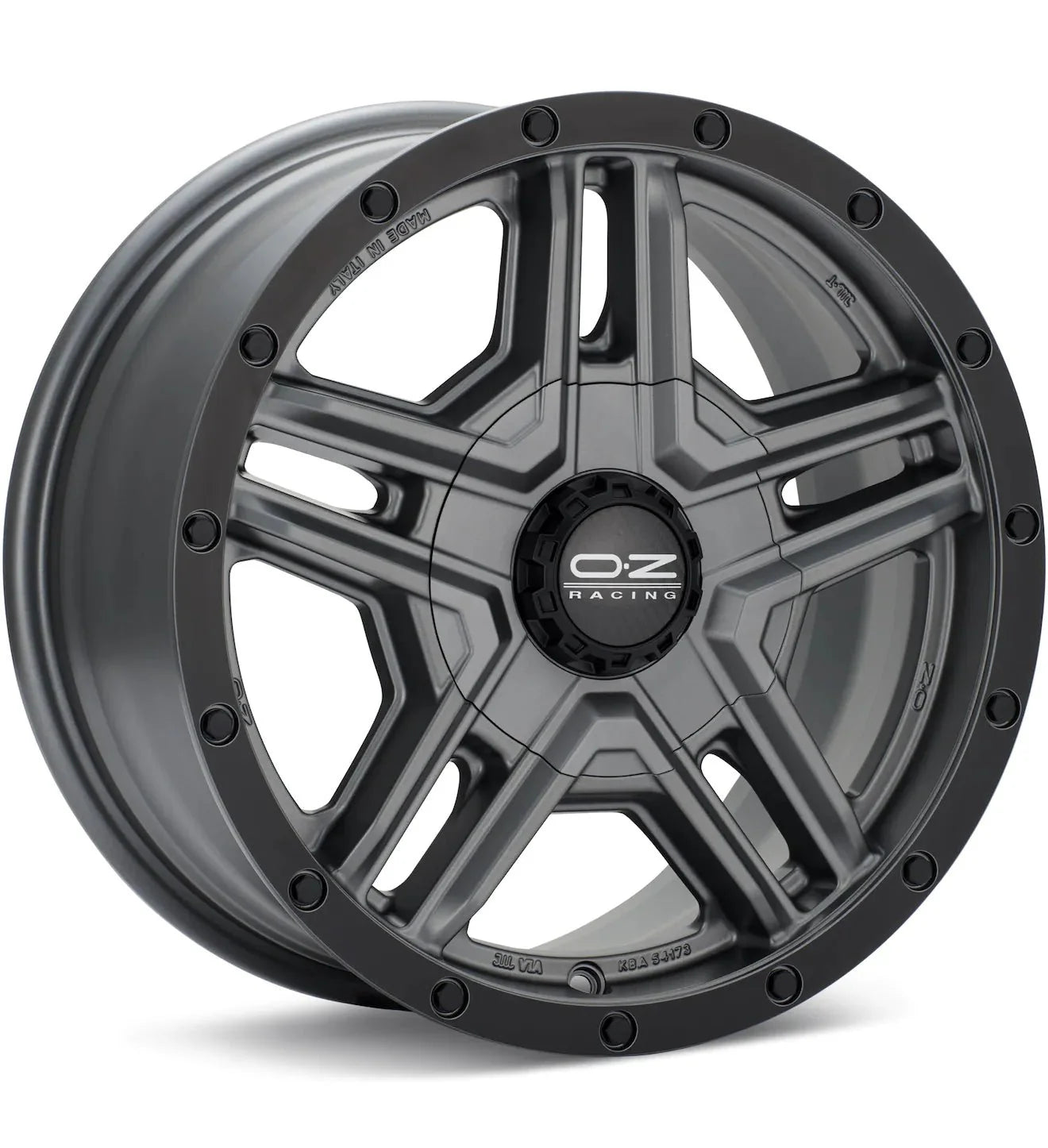 O.Z. RALLY ADVENTURE MATTE GRAPHITE W/BLACK LIP