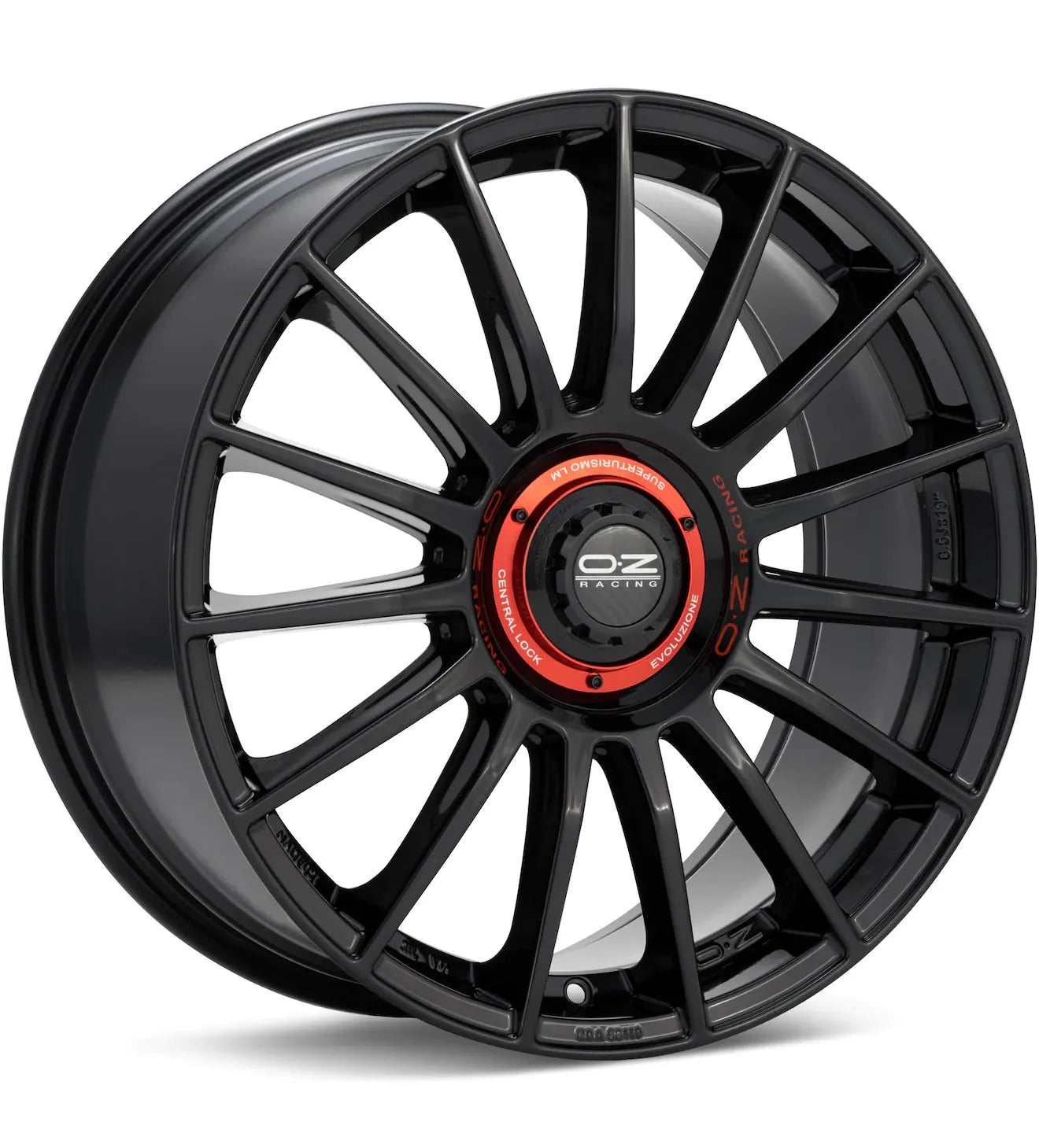 O.Z. SUPERTURISMO EVOLUZIONE GLOSS BLACK PAINTED