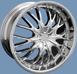 RENNEN  RC MESH  18X8.5 BLANK CHROME SSL