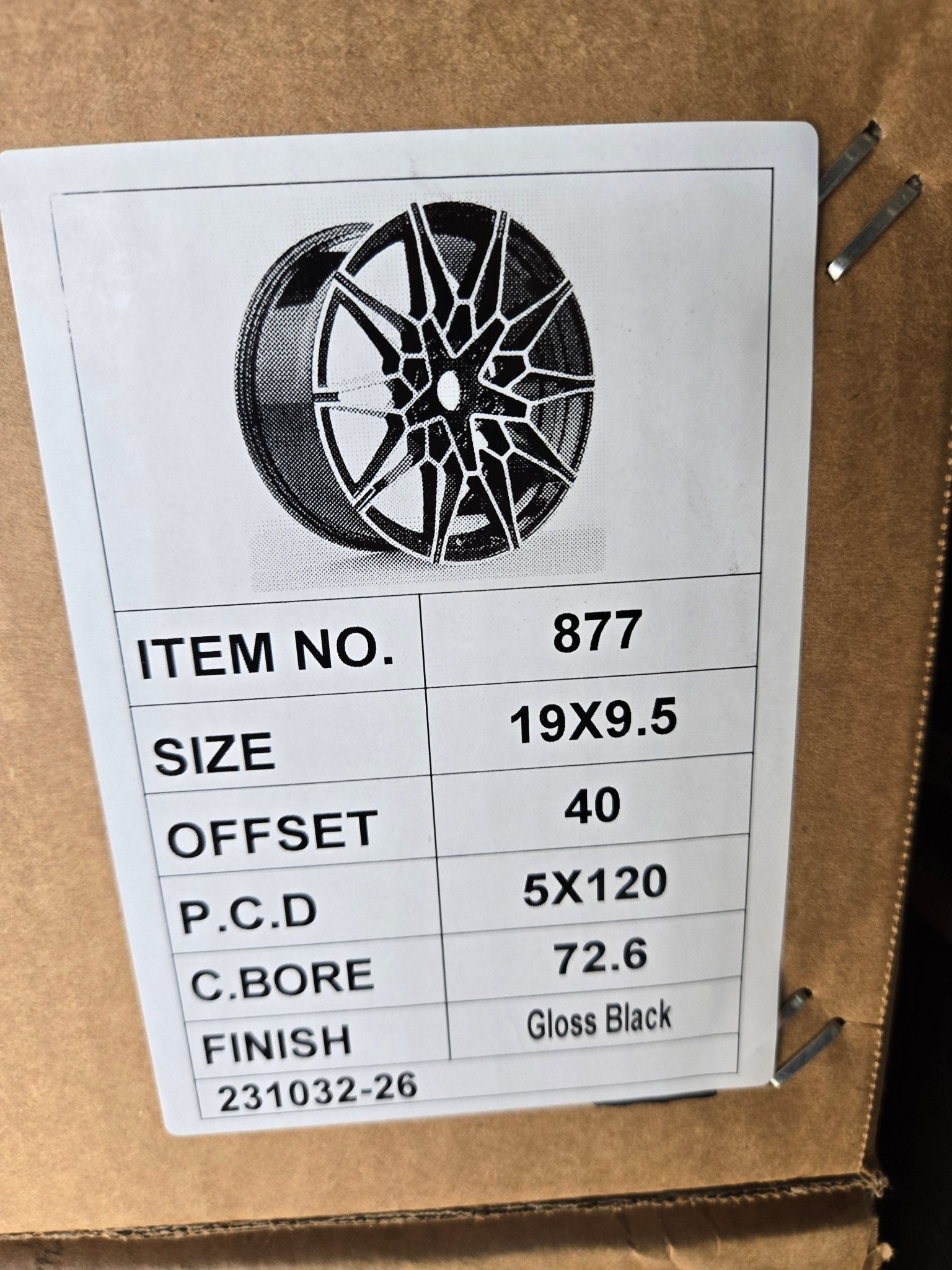 PW-TP10 877 WHEELS 19x9.5 5X120 PIANO BLACK