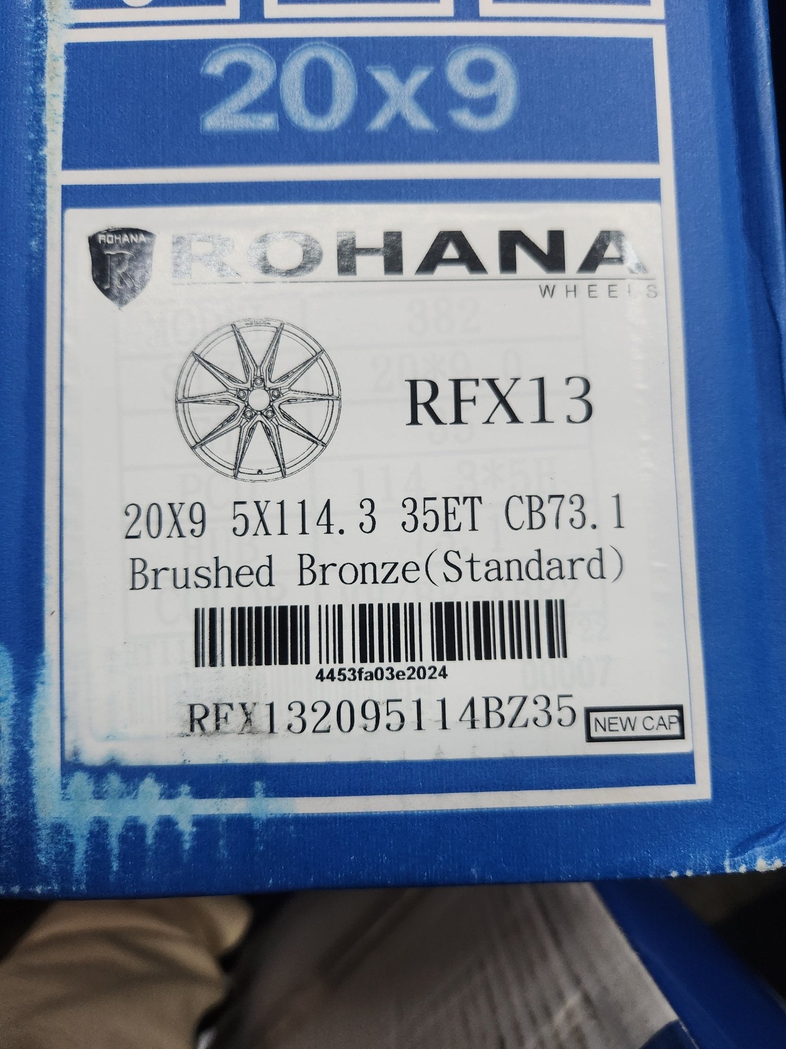 ROHANA RFX13 20x9.0 5x114.3 BRUSHED BRONZE
