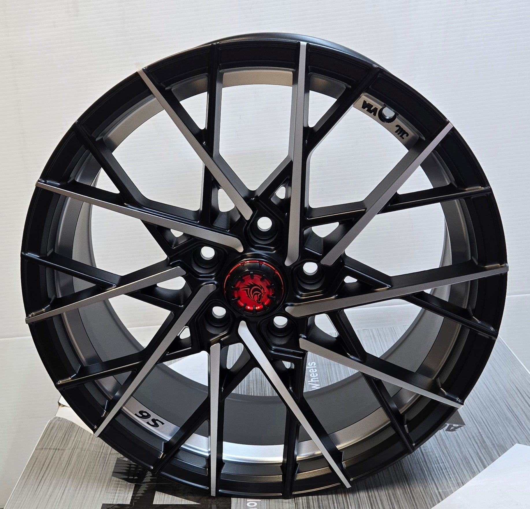 RAPIDASH RD-S6 17x7.5 5x114.3 MATTE BLACK MACHINED FACE WITH MACHINED UNDER CUT