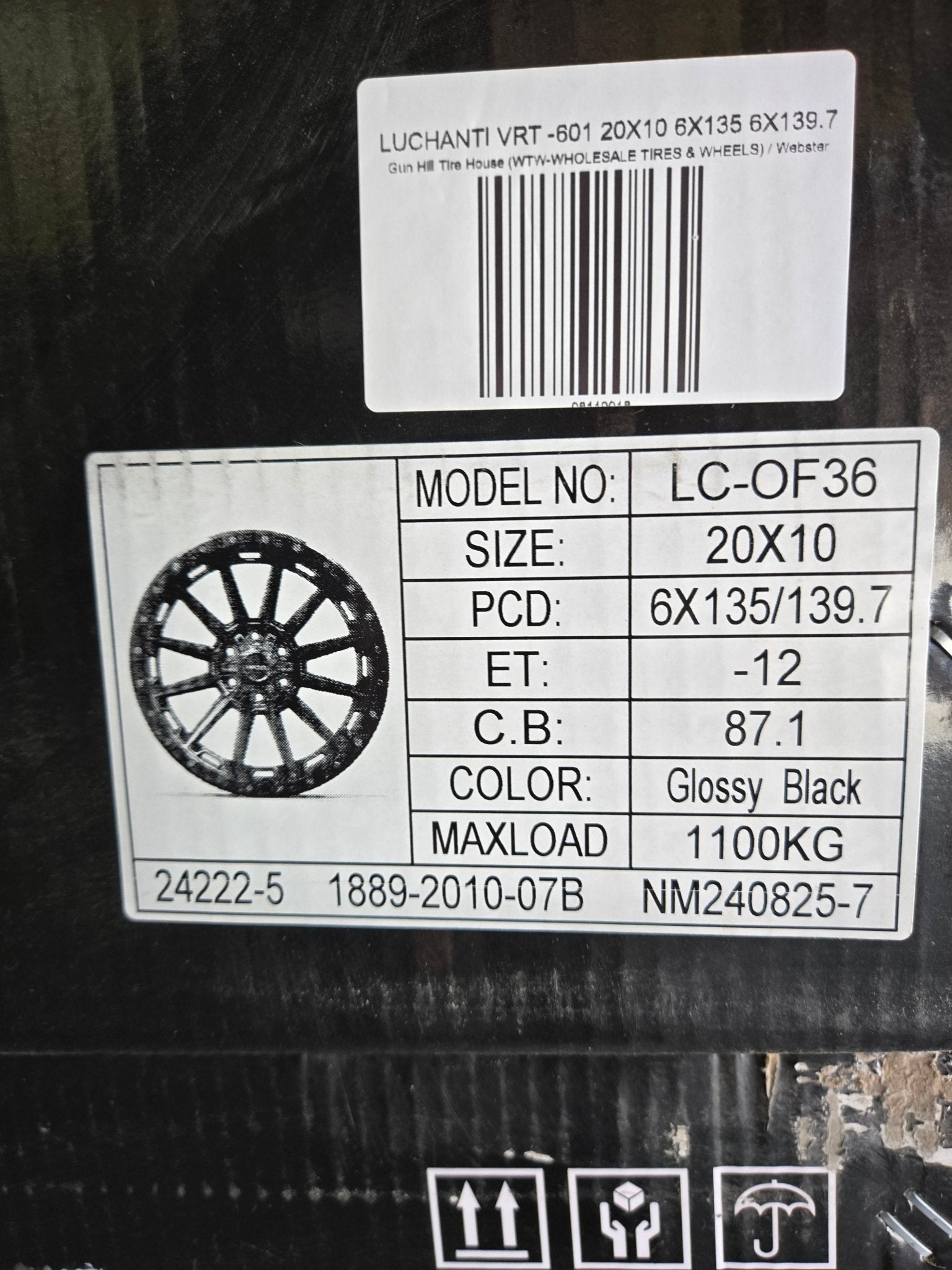 LACHANTI VRT -601 20X10 6X135 6X139.7