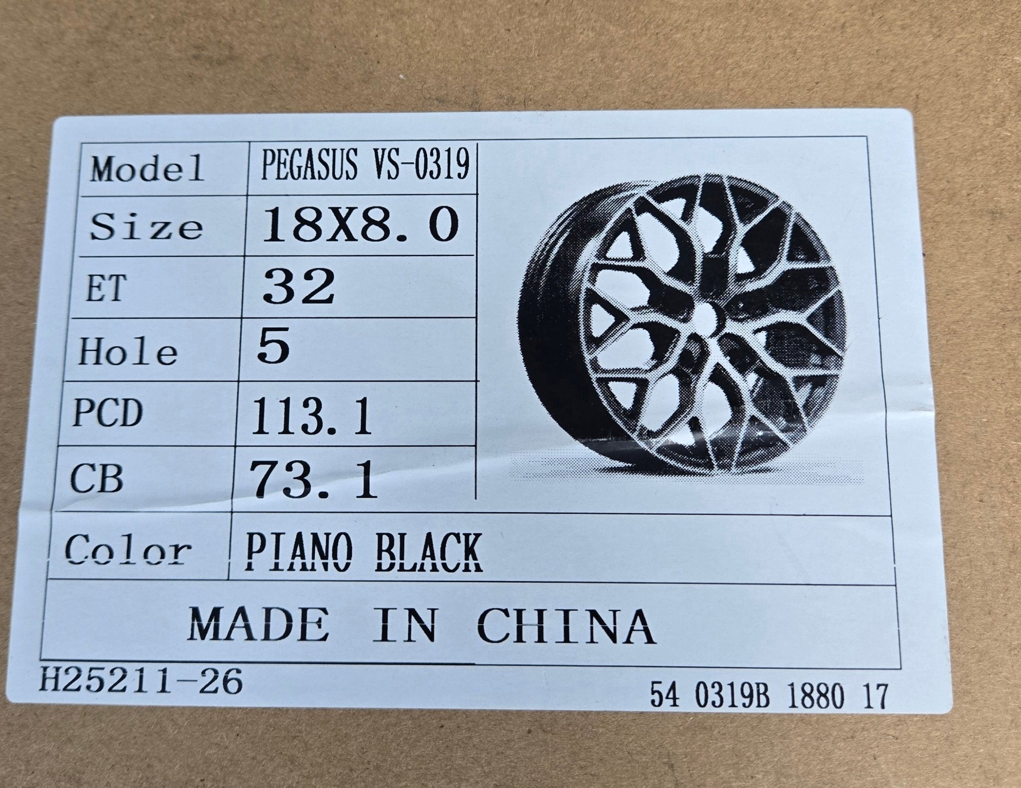 0319 HF-2 REP 18X8.0 5X112 5X114.3 GLOSS BLACK