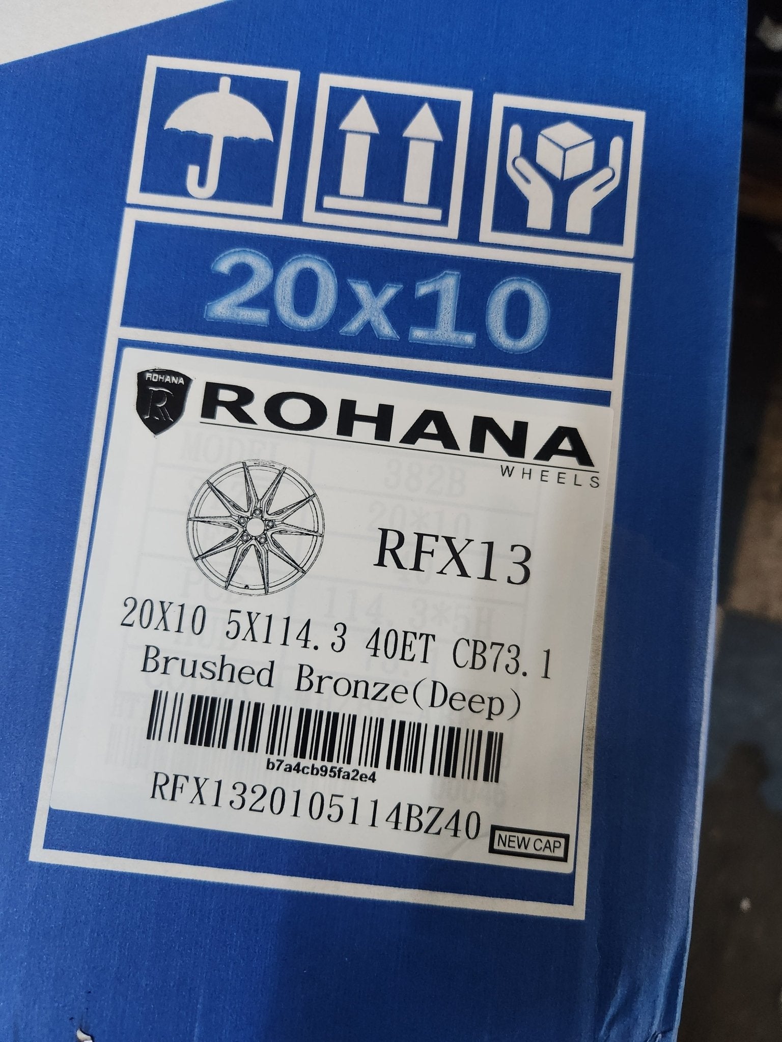 ROHANA RFX13 20x10 5x114.3 BRUSHED BRONZE