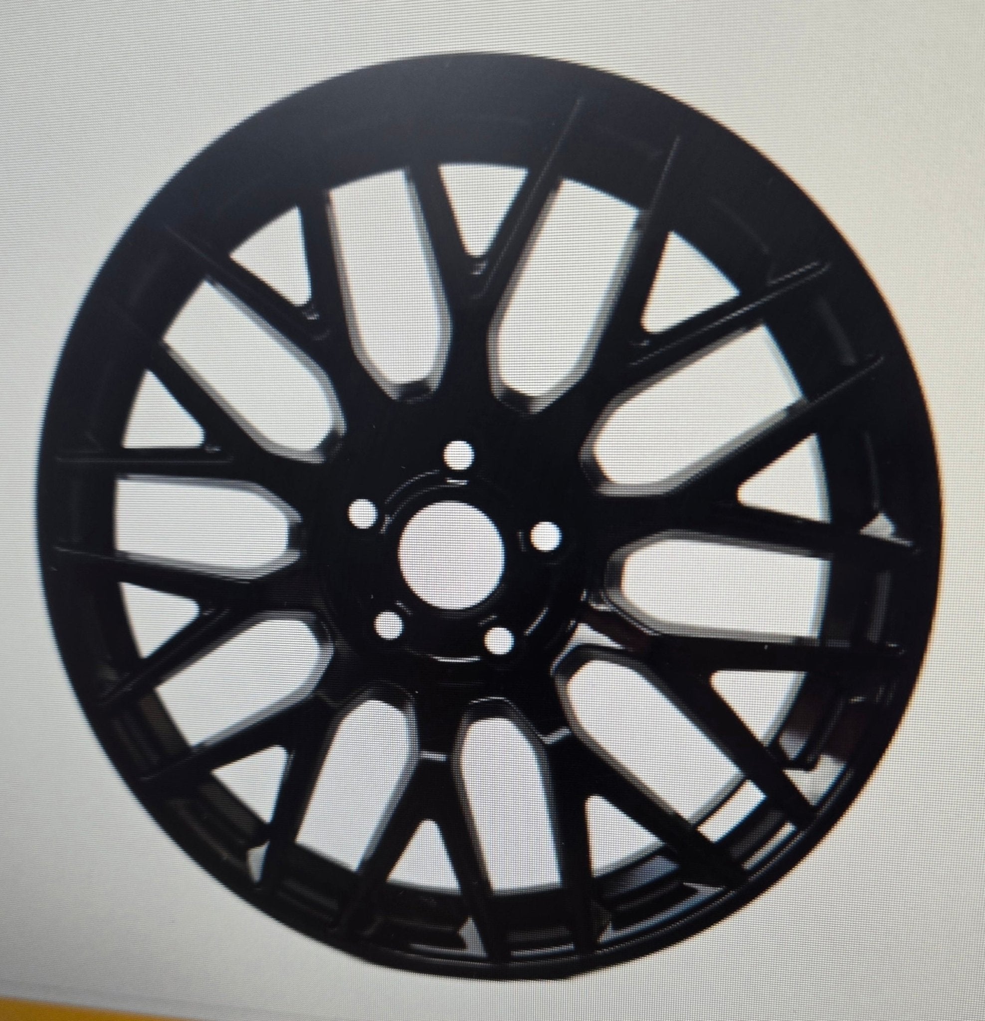 W803 22X11.5 5X112 ET47 GLOSS BLACK