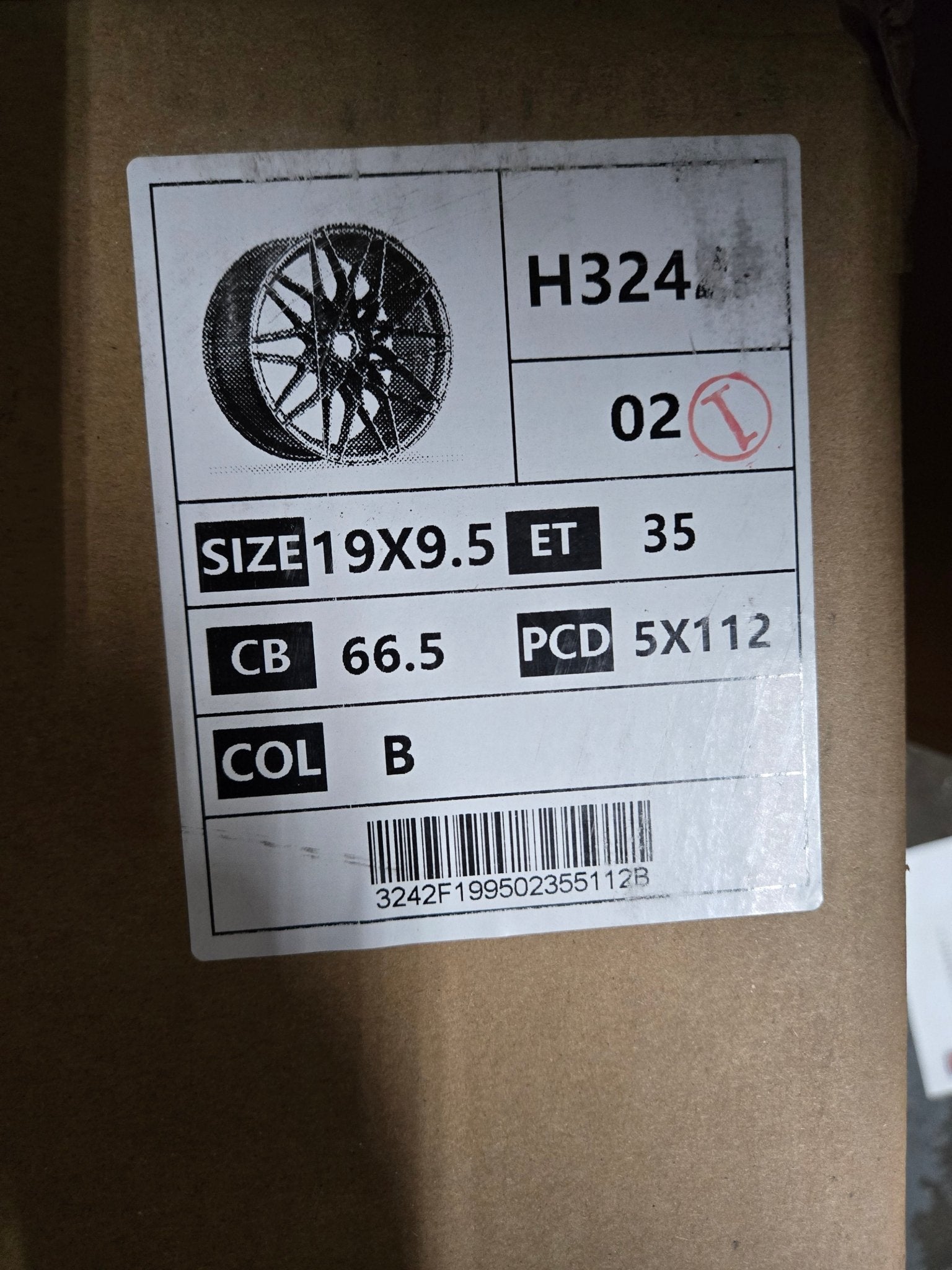 H3242F 19X9.5 5X112 PIANO BLACK