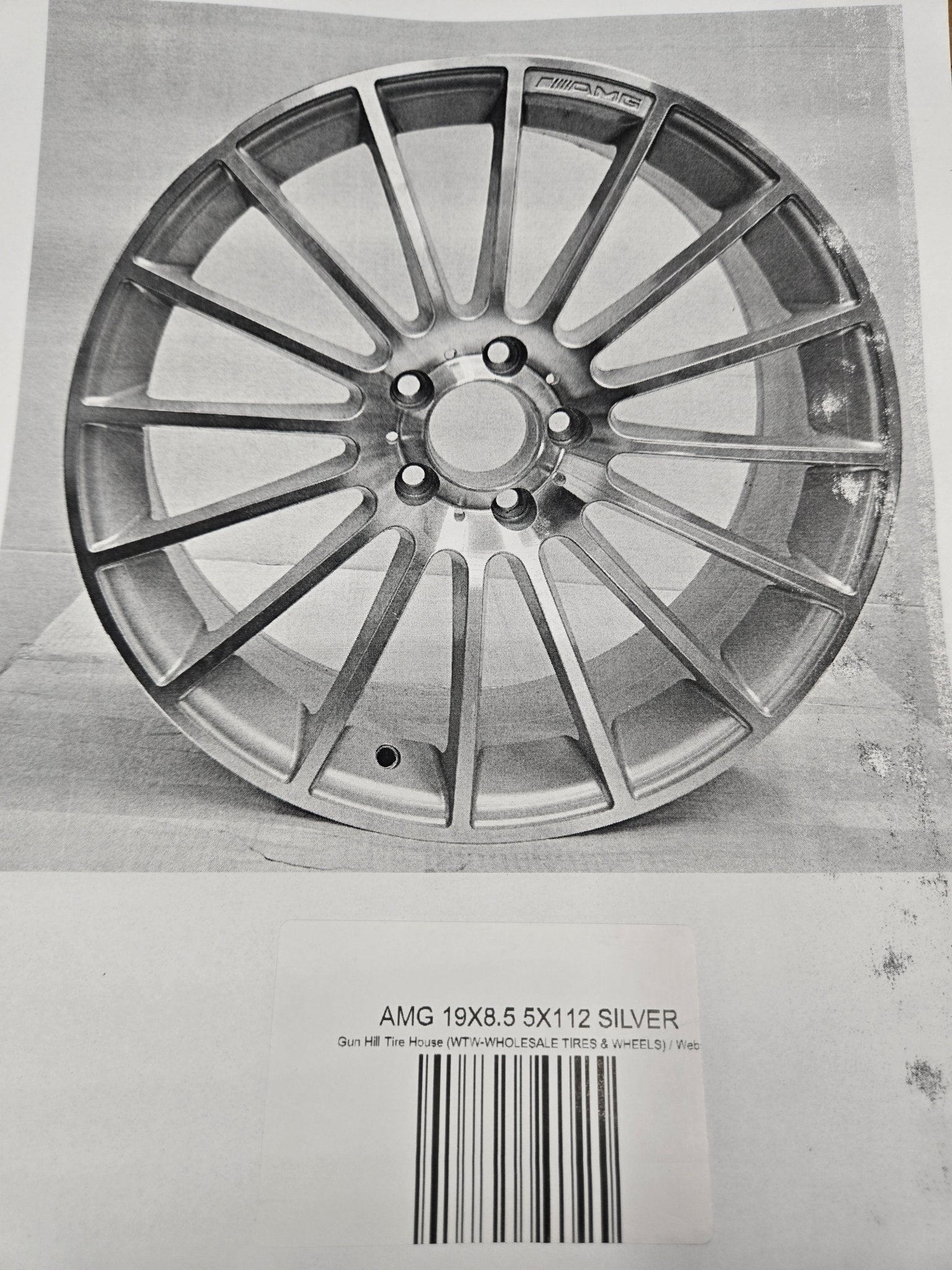 AMG 19X8.5 5X112 SILVER