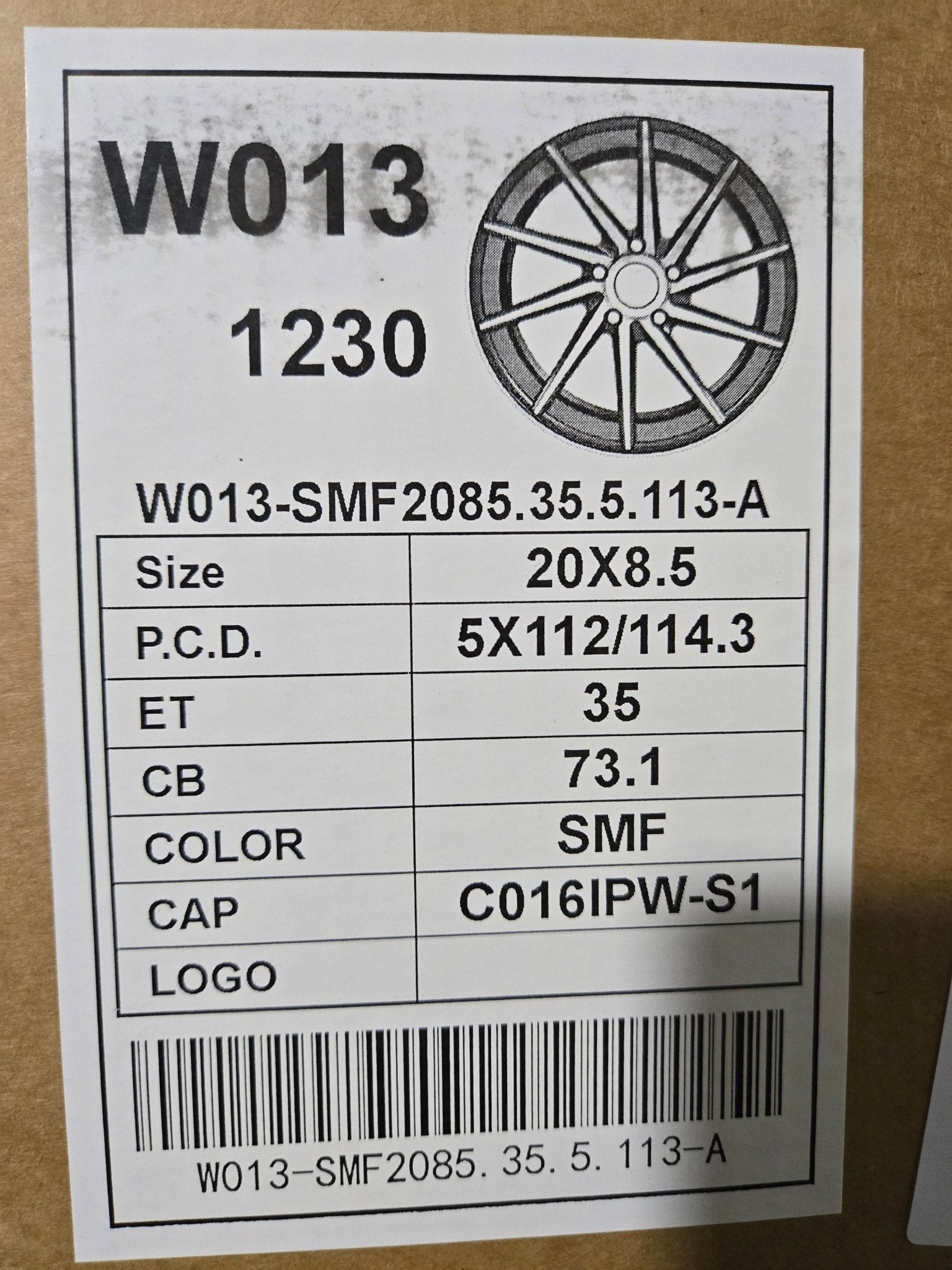 W013 20x8.5 5X112 5x114.3 SILVER MACHINE FACED