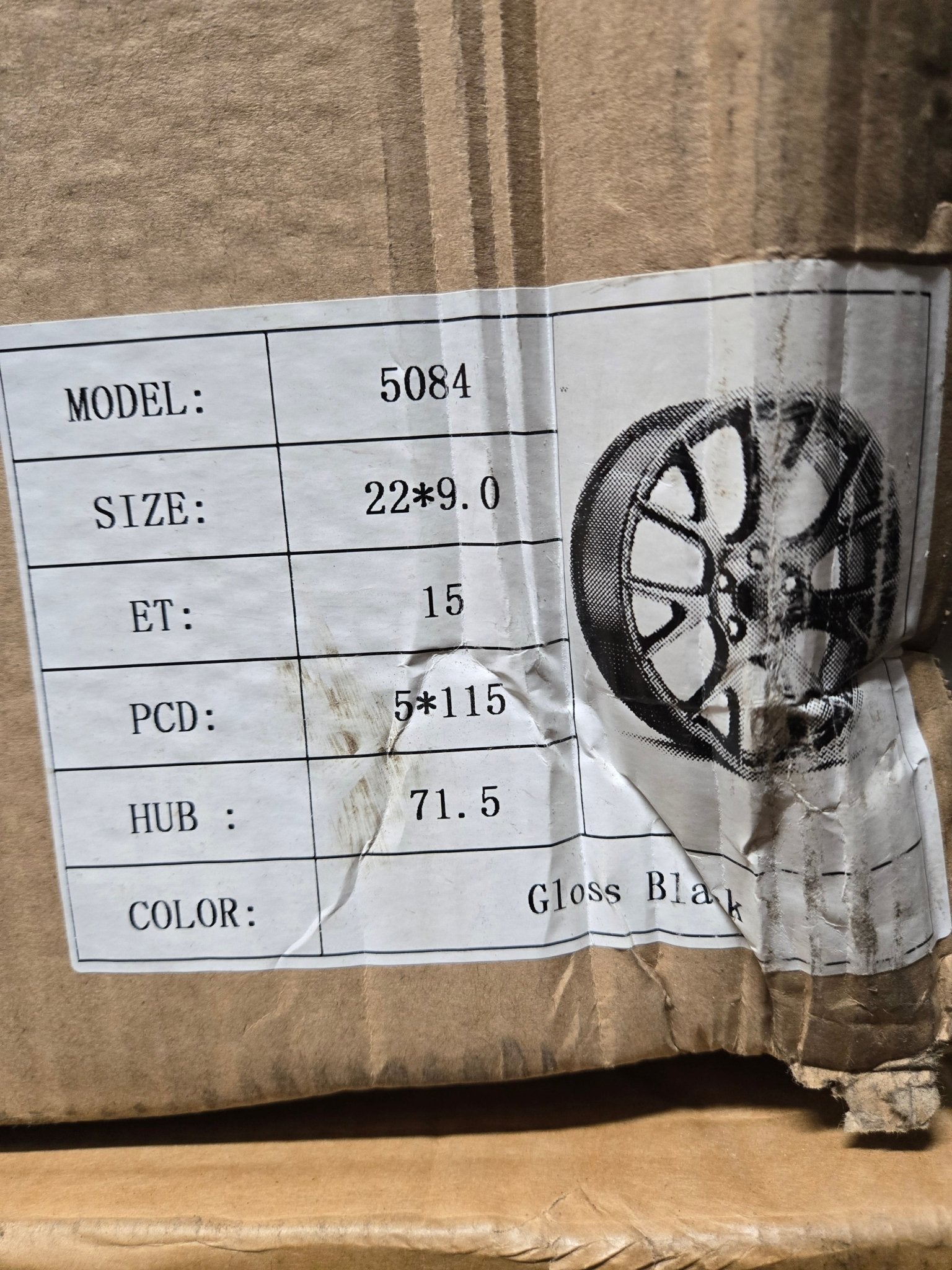 161gb - 22959018 22x9.0 5x115 G-BLK