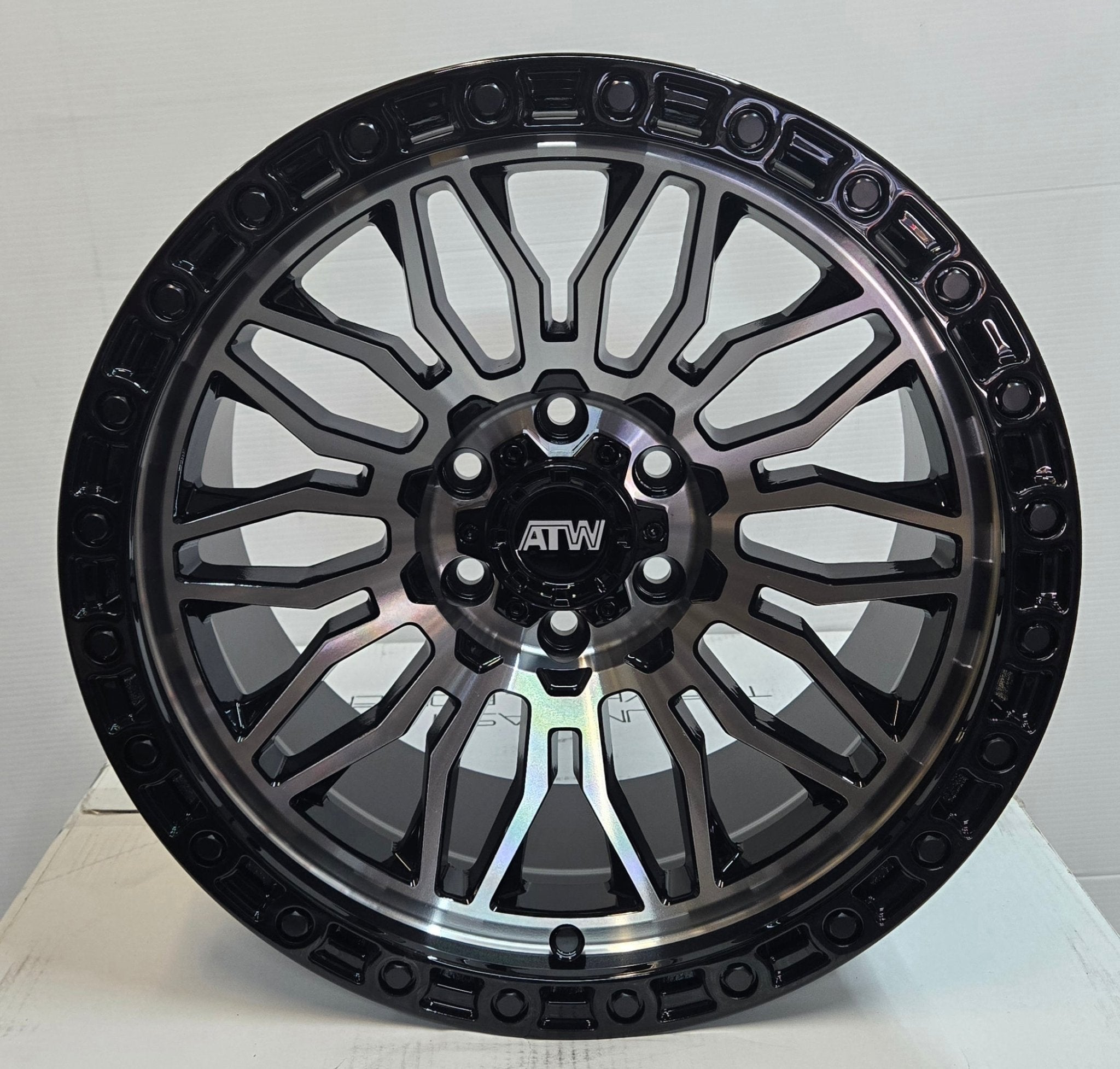 ATW NILE 17X9.0 6X120 BLACK MACHINED FACE