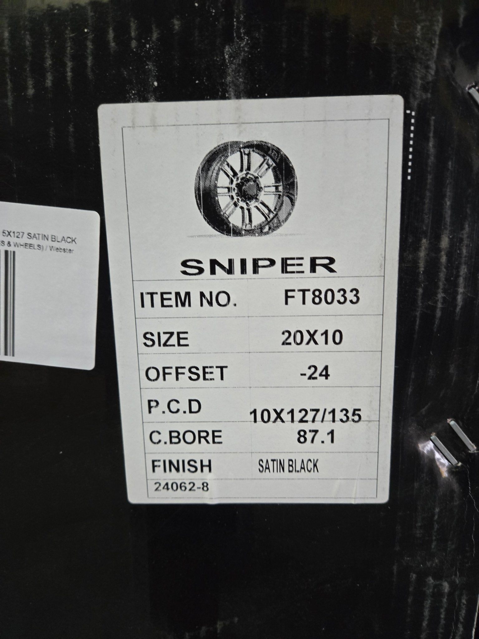 SNIPER FULL THROTTLE HOSTILE 8013 20X10 5X127 SATIN BLACK