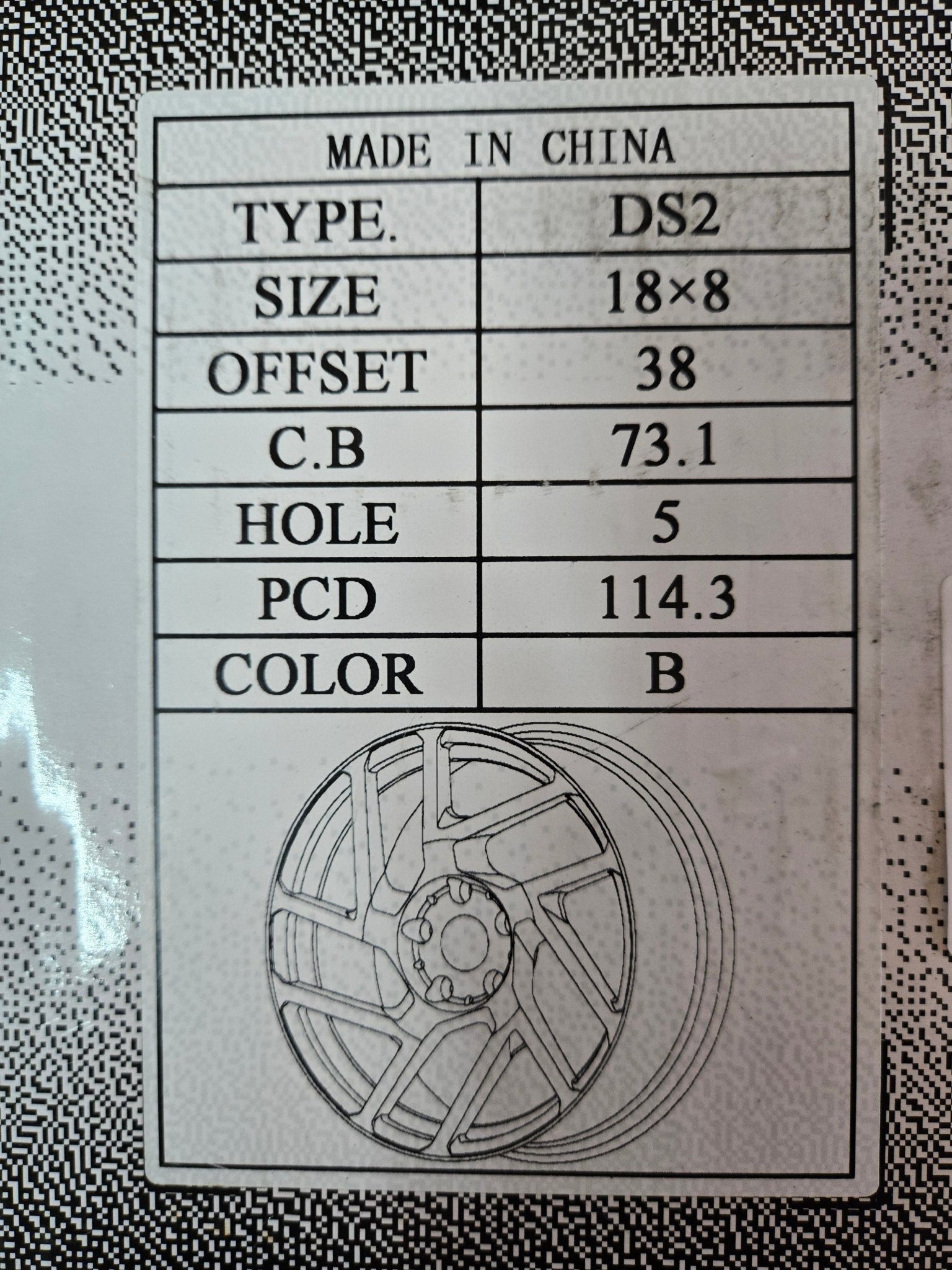 DRASTIC DS2-M 18x8 5x114.3 BLACK