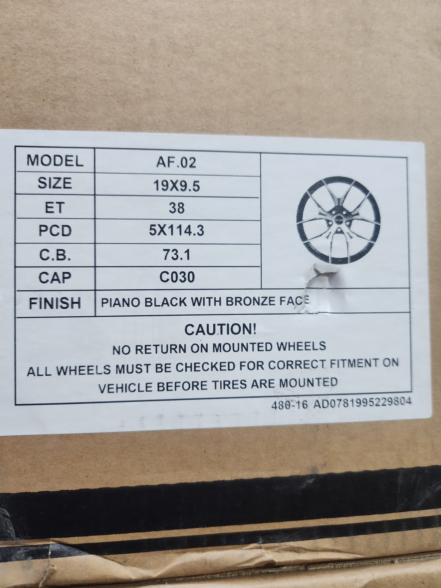 AF02 19x9.5 5x4.5