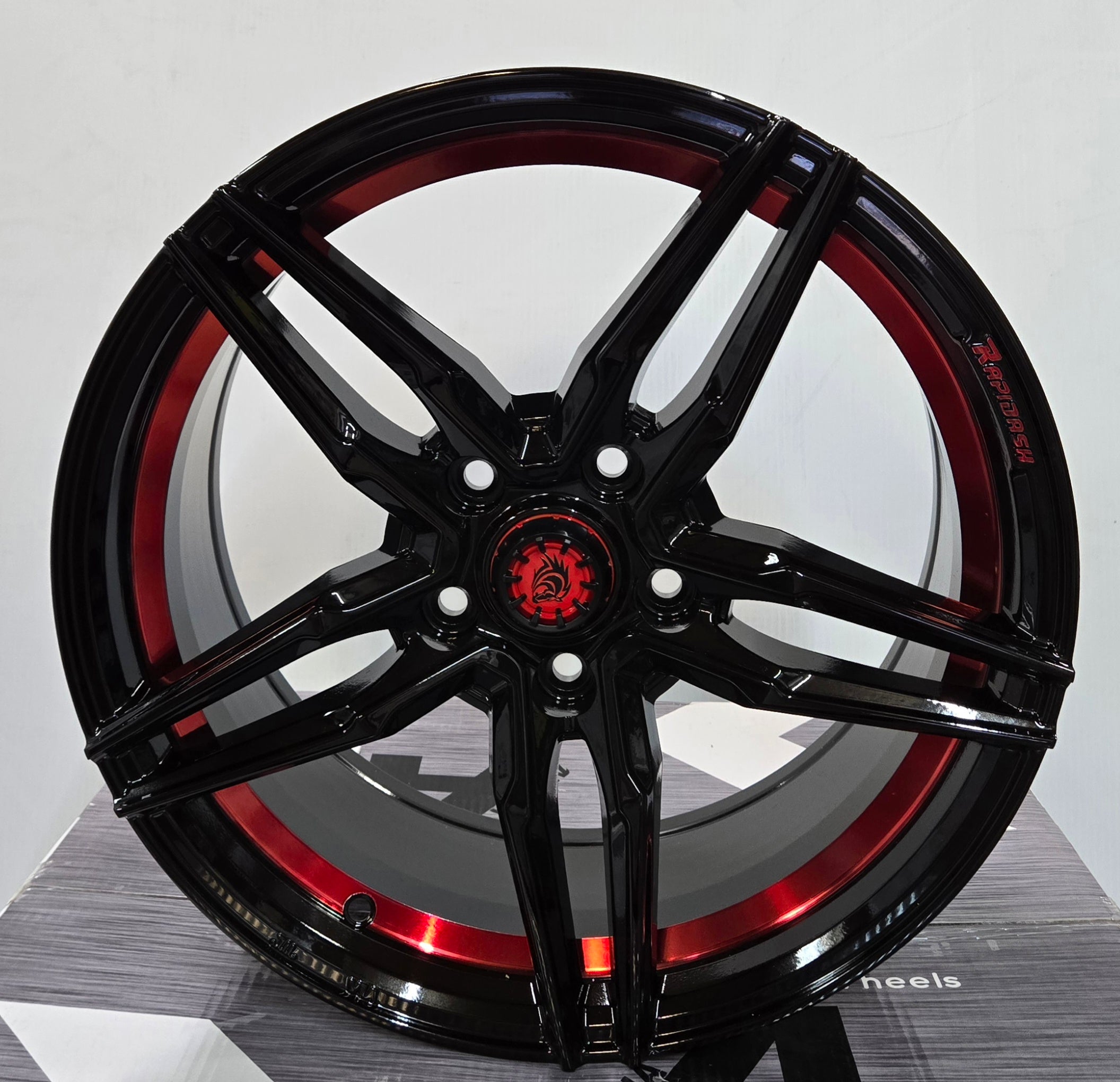 RD-R1 175498 17X7.5 5X114.3 BLACK MILL RED UC