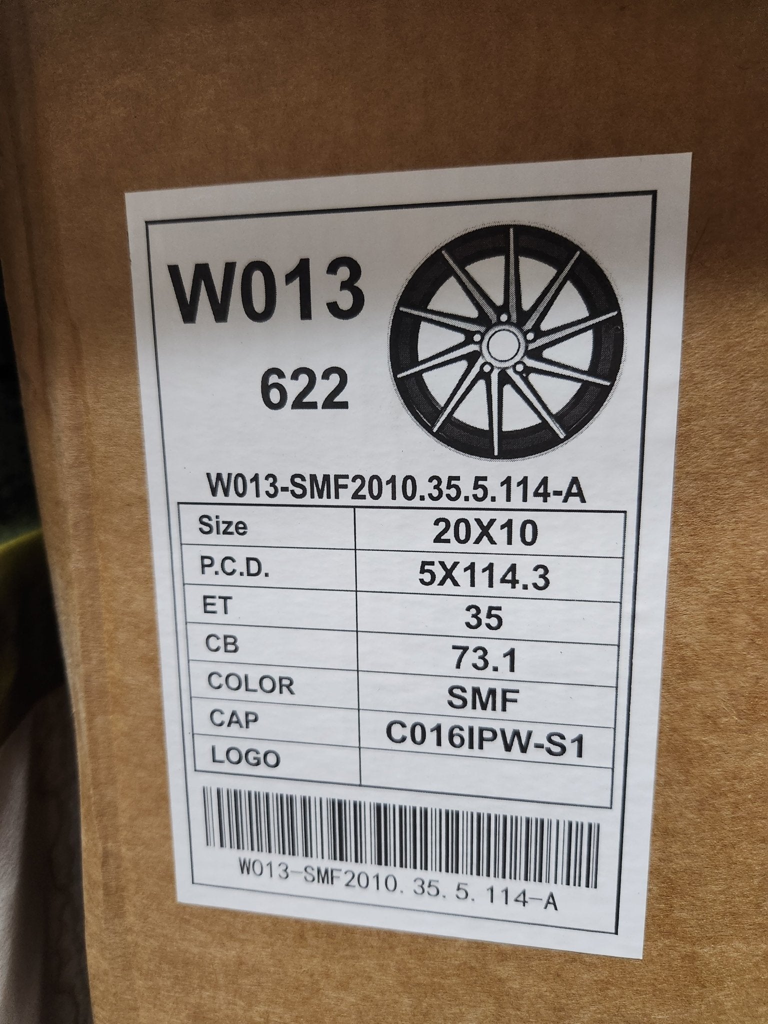 W013 20x10 5X112 5x114.3 SILVER MACHINED FACE