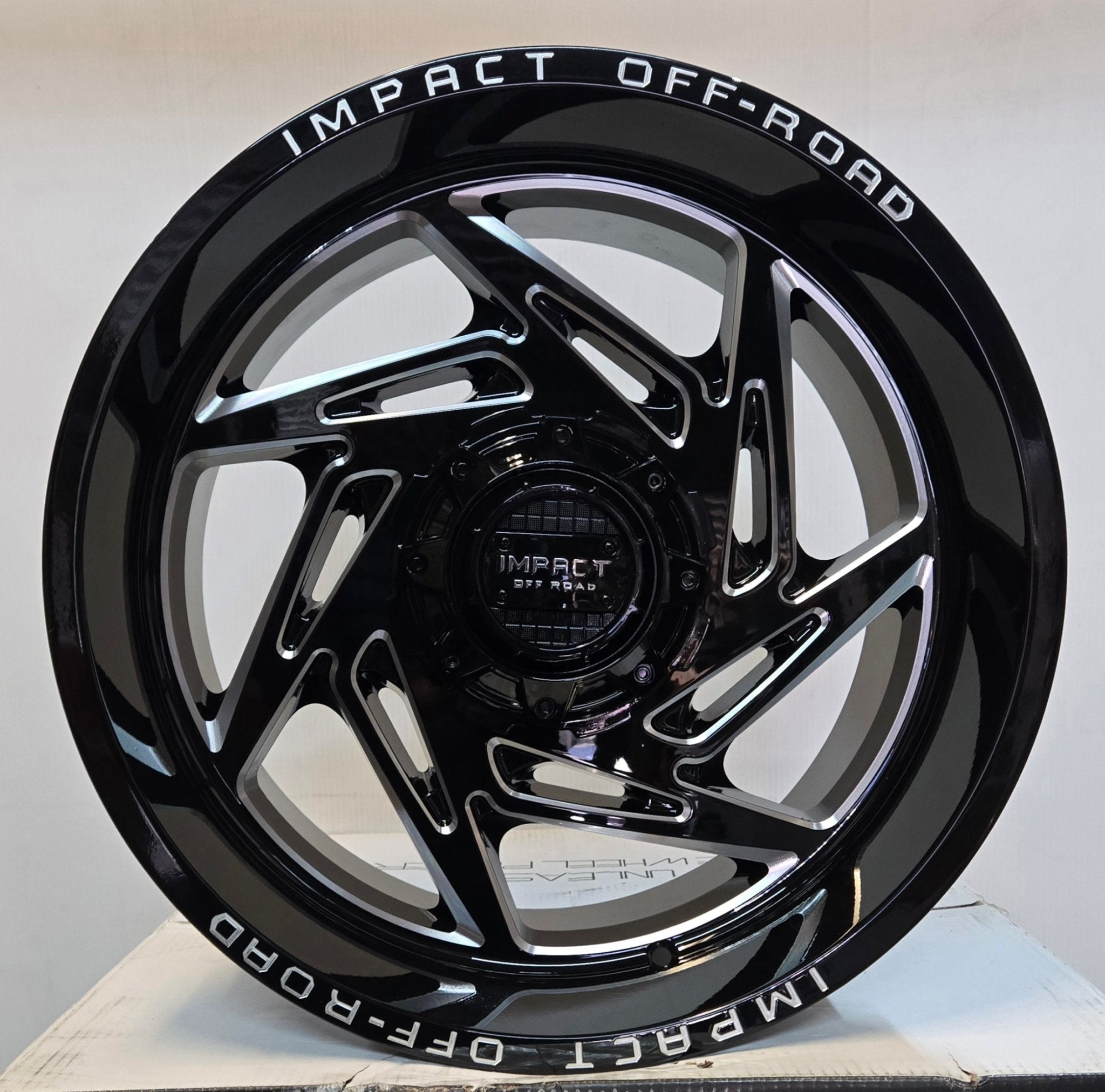 IMPACT-830 20x10 6x135 / 6x139.7 GLOSS BLACK MACHINED MILLED WINDOW