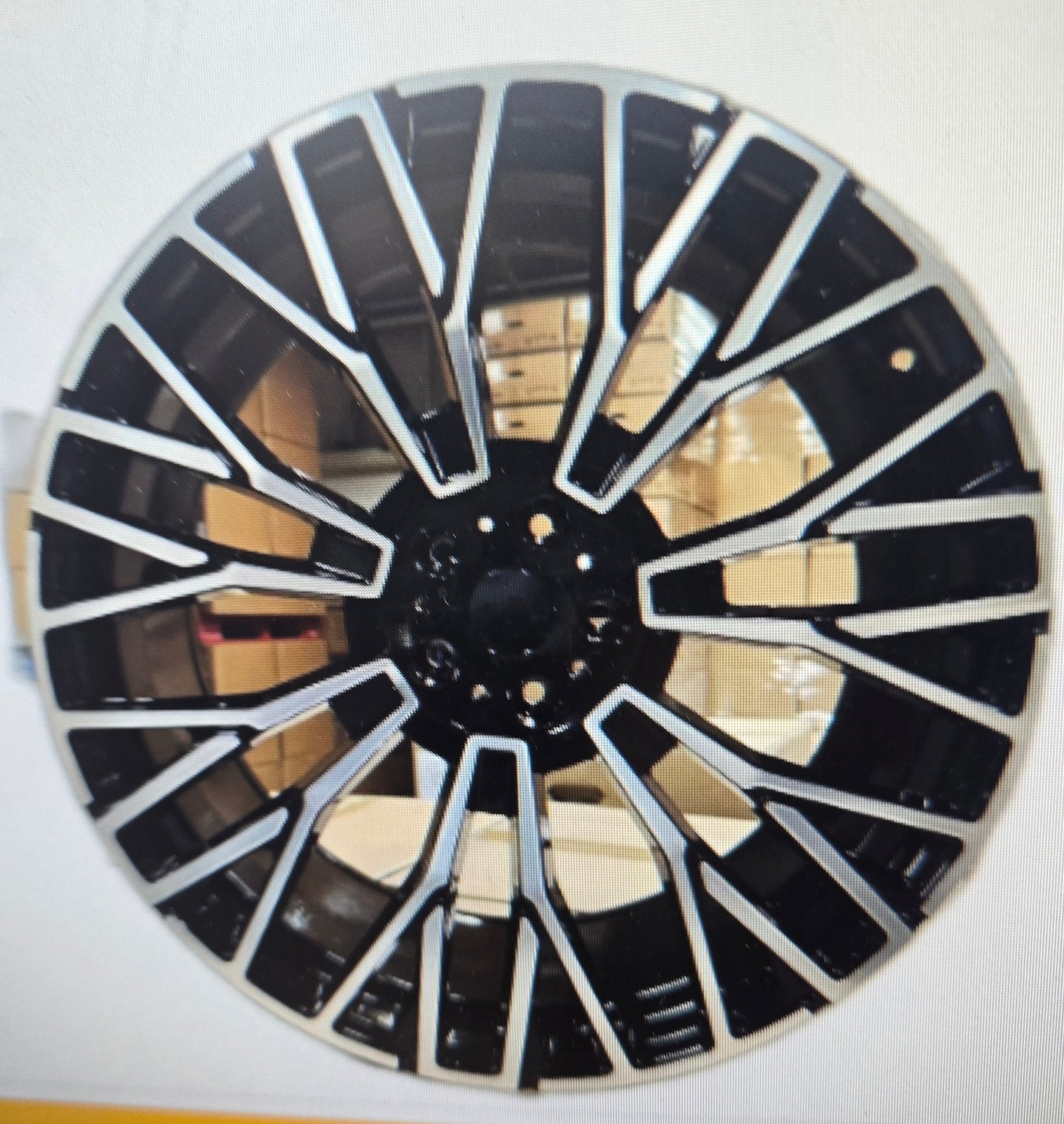 W721 22X9.5 5X112 PIANO BLACK MACHINED FACE