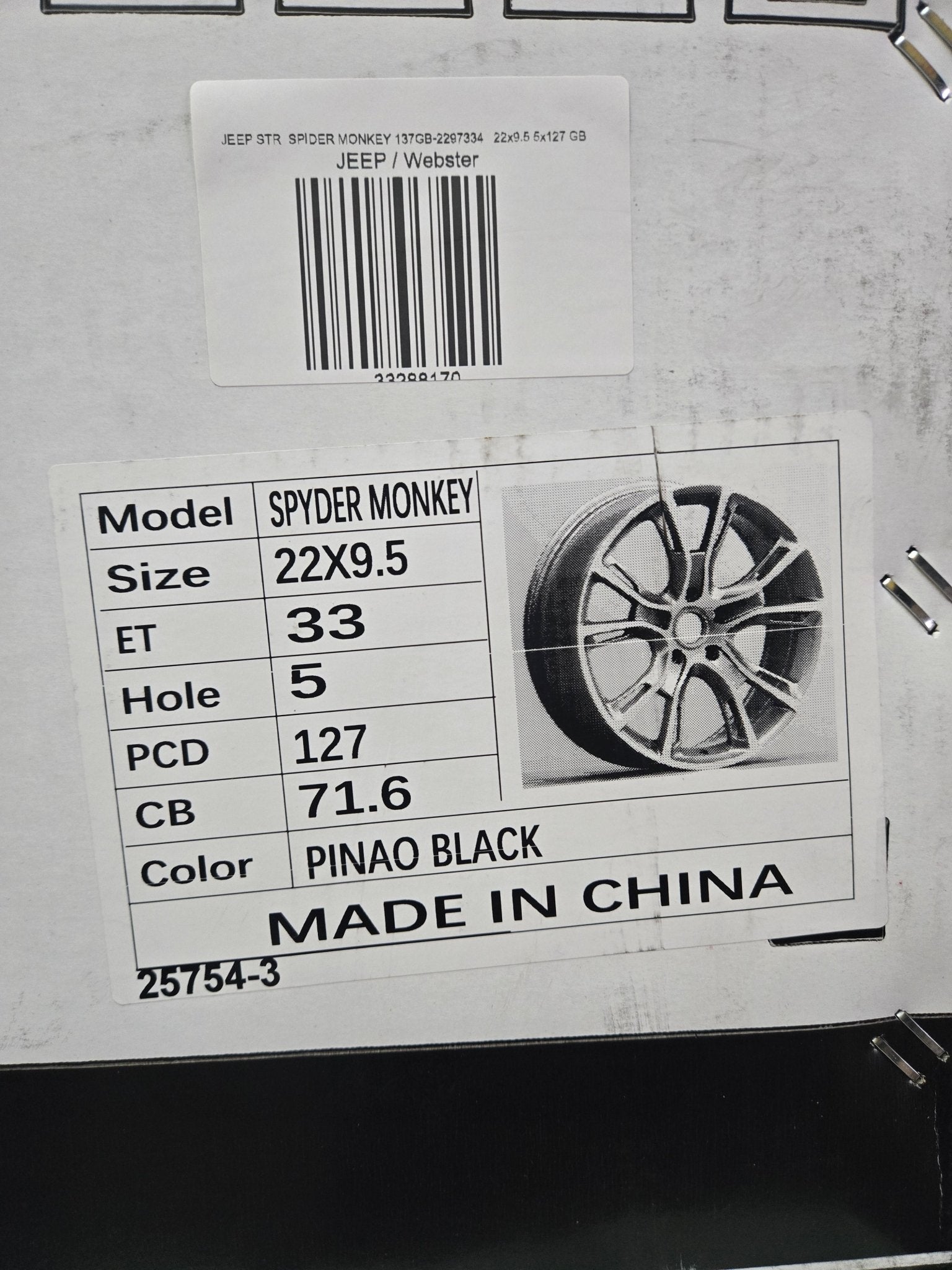 OE-5174 SPIDER MONKEY 137GB-2297334   22x9.5 5x127 GB
