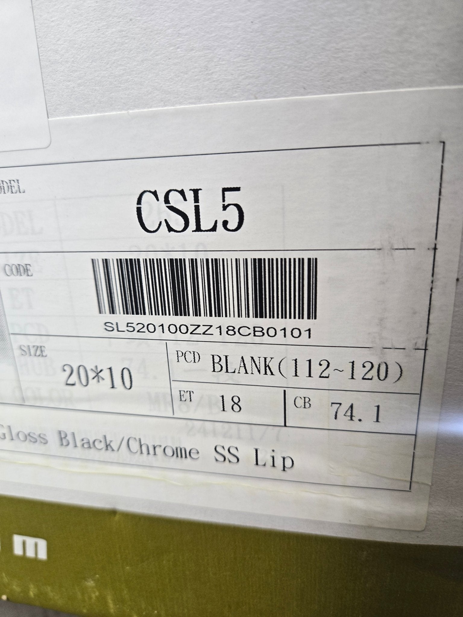 RENNEN CSL-5 10X10.0 5X114.3 PIANO BLACK