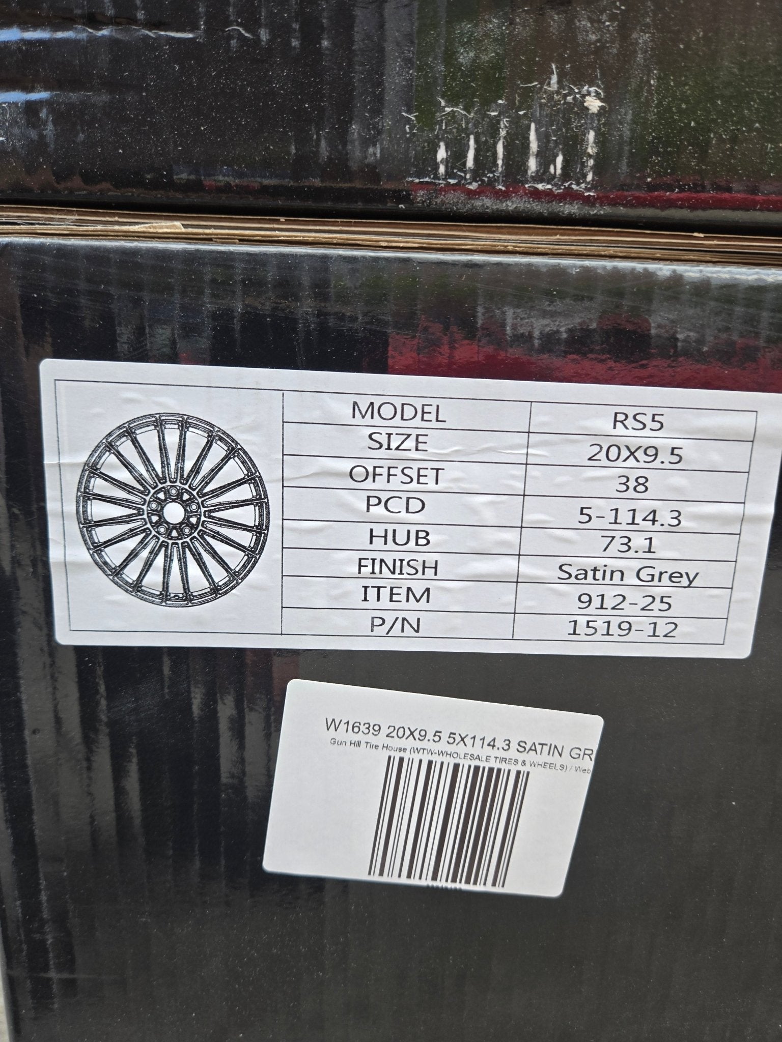 W1639 20X9.5 5X114.3 SATIN GREY