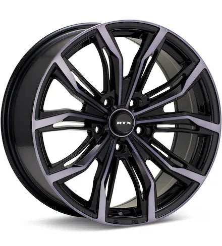 RTX WHEELS BLACK WIDOW MACHINED W/GLOSS BLACK ACCENT