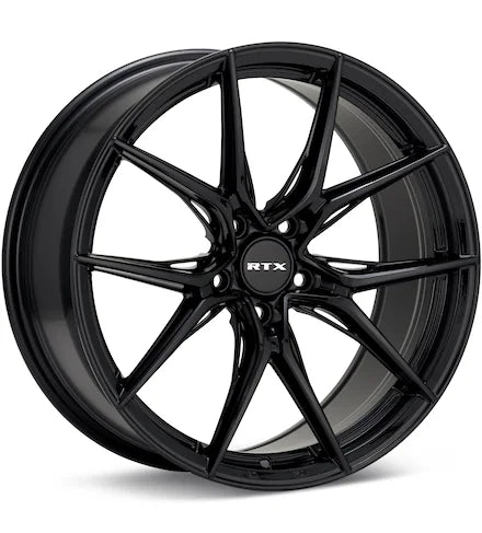 RTX WHEELS SLICK MACHINED W/GLOSS BLACK ACCENT