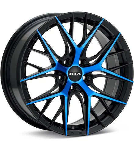 RTX WHEELS VALKYRIE BLACK W/BLUE ACCENT