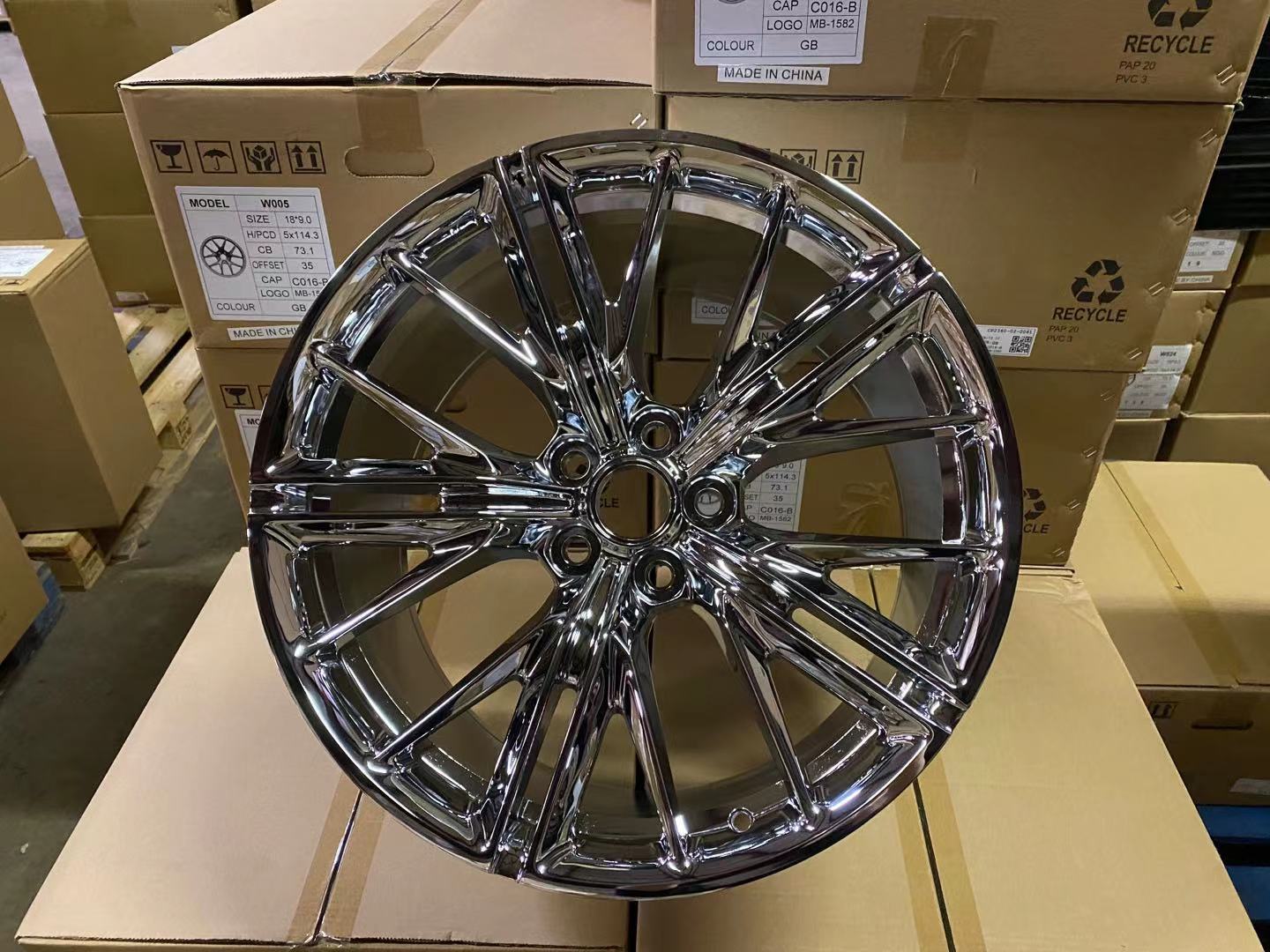 W596 1609 Chrome 20x10.0 ET23 CB66.9 5x120